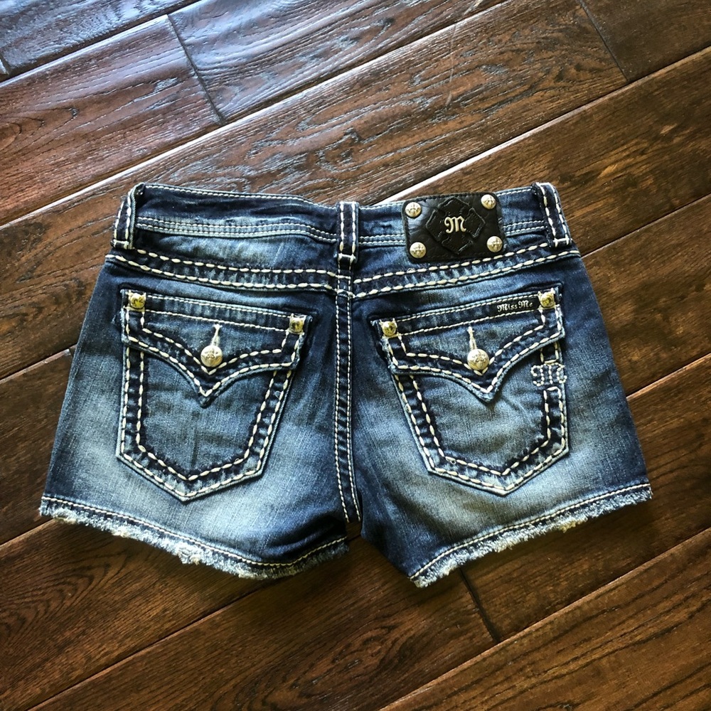 Womens “Miss Me” Denim Shorts
